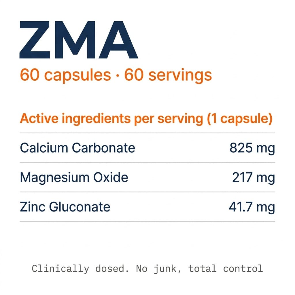 ZMA Zink, Magnesium &amp; Calcium